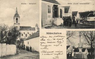 Márcfalva with the shop of József Seiler