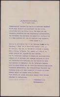 1915 Hadseregparancsnok kivonata: 28. gyalogezredet gyávaság miatt feloszlatják (örökre törölni kell...