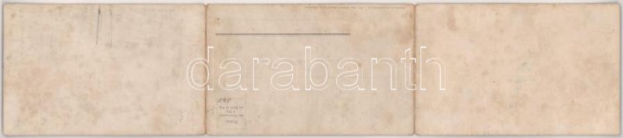 München, Munich; Panorama vom Maximilianeum. Frz. Jos. Huber's Kunstverlag / view. 3-tiled fold...