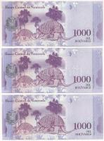 Venezuela 2017. 1000B (3x) sorszámkövetők "N16076579 - N16076581" T:UNC
Venezuela 2017. 1...