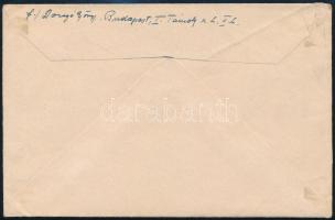 1946 (7. díjszabás) Levél 3 db bélyeggel Ausztriába, a Betűs II. szabálytalanul felhasználva külföld...