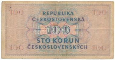 Csehszlovákia 1945. 100K "287659" T:VG
Czechoslovakia 1945. 100 Korun "287659" ...