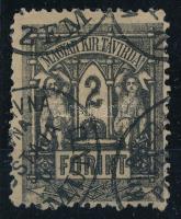 1873 Kőnyomat Távírda 2Ft "ZEMUN"