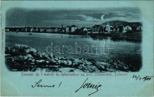 1900 Stari Grad, Starigrad, Cittavecchia; Souvenir de l'endroit du debarcadour au port Cittavec...