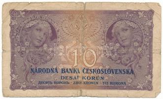 Csehszlovákia 1927. 10K "177 439936" T:VG nagyobb szakadás
Czechoslovakia 1927. 10 Korun ...