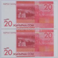 Kirgizisztán 2009. 20S (2x) sorszámkövető "DA 5808407 - DA 5808408" T:UNC
Kyrgyzstan 2009...