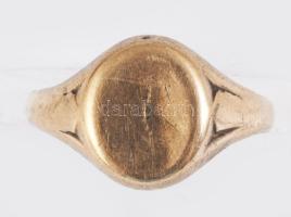 Arany (Au) gyűrű, jelzett, 9k, m:67, 4,19g