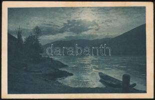 1918 Tábori posta képeslap / Field postcard "S.M.S. Huszár"