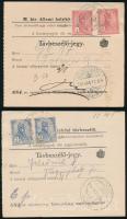 1916-1917 2 db távbeszélő jegy