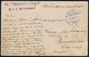 1915 Tábori posta képeslap / Field postcard "K. und k. Reservespital Nr.2. Przemysl"