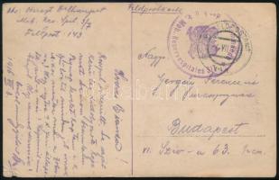 1916 Tábori posta képeslap / Field postcard "Kommando / des k.u.k. Mob. Reservespitales 3/4&quo...