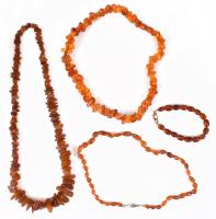 Borostyán nyakláncok, klf méretben