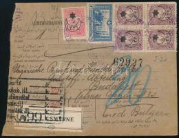 1916 Csomagszállító / Parcel card