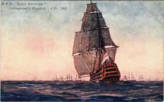 HMS "Royal Sovereign" Royal Navy battleship Collingwood's Flagship. Britain's Bulwarks