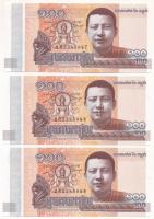 Kambodzsa 2014. 100R (3x) sorszámkövetők T:UNC
Cambodia 2014. 100 Riels (3x) consecutive serials C:...