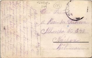 1917 Klopódia, Clopodia; Református templom, Községháza, Wagner Ernő üzlete / Calvinist church, town...