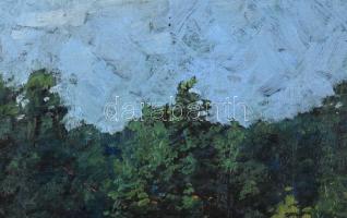 Lénárdt (?) jelzéssel (Lénárd Lévy Róbert?): Napfényes tisztás, 1930. Olaj, fa, jelzett. Dekoratív f...