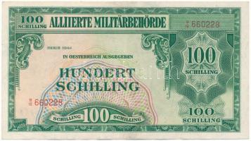 Ausztria 1945(1944) Szövetséges megszállás 100Sch "B12 660228" T:F szép papír Austria 1945(1944) Allied Occupation 100 Schilling "B12 660228" C:F fine paper Krause P#110