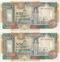 Somalia 1991. 50Sh (2x) sorszámkövetők "BP1833817 - BP1833818" T:UNC Somalia 1991. 50 Shillings (2x) consecutive serials "BP1833817 - BP1833818" C:UNC Krause P#16