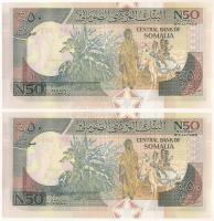 Somalia 1991. 50Sh (2x) sorszámkövetők "BP1833817 - BP1833818" T:UNC
Somalia 1991. 50 Shi...