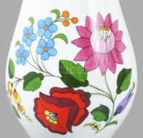 Kalocsai porcelán váza, jelzett, hibátlan, m: 19 cm