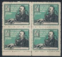 Ügyvédek Szilágyi Dezső köre levélzáró négyestömb