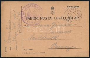 ~1917 Tábori posta levelezőlap / Field postcard "K.u.k. fahrbare Etappenbäckerei Nr.1. der 1. A...