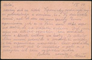 1914 Tábori posta levelezőlap / Field postcard "K.U.K. STABILES RESERVESPITAL BJEL(INA)"