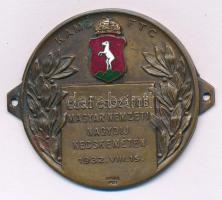 1932. "KAMC FTC - Első Országos Magyar Nemzeti Nagydíj Kecskeméten 1932. VIII. 15." bronz ...