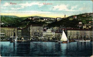 1913 Fiume, Rijeka; Molo Adamich / port (EK)