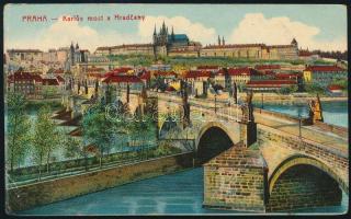 1914 Tábori posta képeslap / Field postcard "Reservespital des rothen kreuzes in Karolinenthal&...