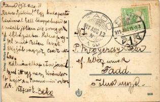 1911 Fiume, Rijeka; kikötő. Philipp Rubel kiadása. A képeslap címzettje P. Megyercsy Béla (1879-1916...