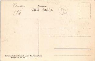 Ploiesti, Ploesti, Ploesci; Piata Mare Obor / market square. Edit. Alex. V. Stanciulescu