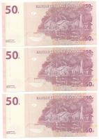 Kongó 2022. 50Fr (3x) sorszámkövetők "KF5449369P - KF5449371P" T:UNC
Congo 2022. 50 Franc...