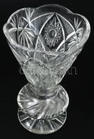 2 db kristály váza hibátlan 17 cm