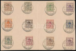 Finsterwalde 1946 12 db bélyeg lapon