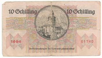 Ausztria 1946. 10Sch "1004 01740" T:VG
Austria 1946. 10 Schilling "1004 01740" ...