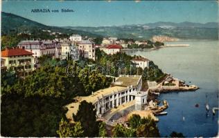 Abbazia, Opatija; von Süden. Tomasic &amp; Co. / látkép délről / view (Rb)