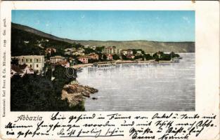1900 Abbazia, Opatija; Karl Braun &amp; Co. / látkép / view (EB)