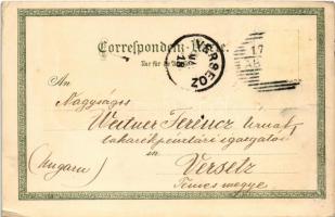 1897 Abbazia, Opatija; Blick a. Voloskau, Abbazia v. d. Aurorahöhe / Volosko. Art Nouveau, floral, l...