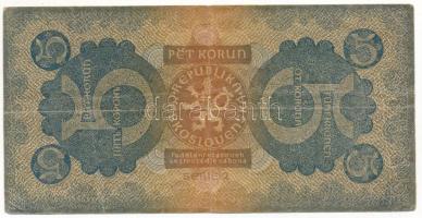 Csehszlovákia 1921. 5K T:F
Czechoslovakia 1921. 5 Korun C:F
Krause 15
