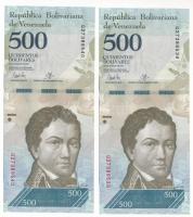 Venezuela 2017. 500B (2x) sorszámkövetők "Q27388539 - Q27388540" T:UNC
Venezuela 2017. 50...