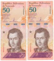 Venezuela 2018. 50B (2x) sorszámkövetők "C71432449 - C71432450" T:UNC
Venezuela 2018. 50 ...