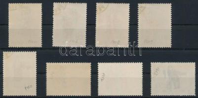 1962 Szinházművészet Mi 648-655 eredeti gumival / with original gum. (Ceruzás katalógus számok a hát...