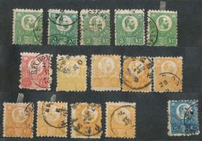 1871 22 db Réznyomat bélyeg + 1 db Kőnyomat 5kr / 22 engraved stamps + Mi 3