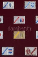 Olaszország 1993. Az 1992-1993-as szezonban a Serie A-ban szereplő klubok címerei Ag bélyeg érmeken,...