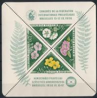 1958 FIP I. - Virág blokk (11.000) / Mi 28 block