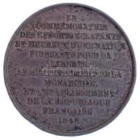 Franciaország 1848. Sn emlékérem a Monarchia megdöntése és a Francia Köztársaság megalapításának eml...