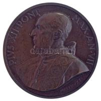 Vatikán 1945. "XII. Pius pápa" kétoldalas bronz emlékérem. Szign.: Aurelio Mistruzzi. &quo...