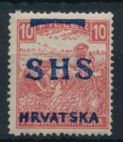 SHS 1918 Fehérszámú Arató 10f (250.000) / Mi 59
Certificate: Bodor